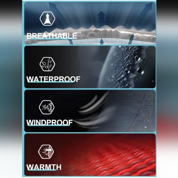 Size Medium "Ykk" Light Blue & Black Winter Pants w/ Suspenders - Picture 9 of 9